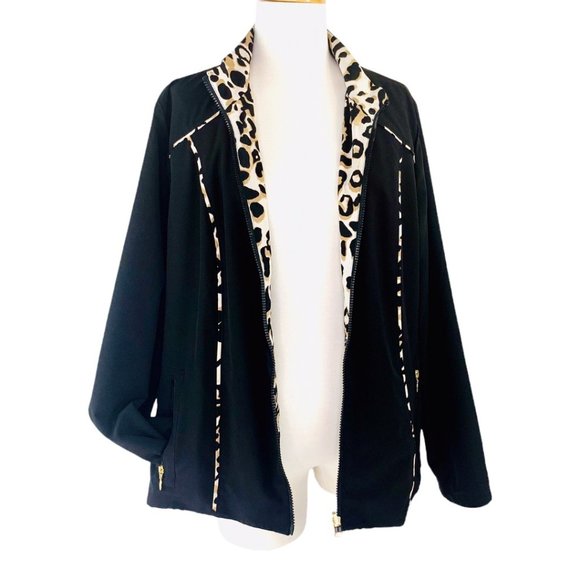 40% OFF Clearance SALE❗️ Chicos Zenergy Fully Reversible Jacket Cheetah Print - Picture 4 of 11
